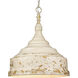 Keating 3 Light 17 inch Antique Ivory Pendant Ceiling Light